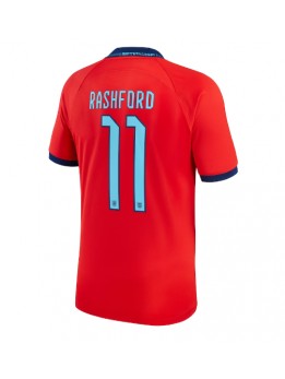 Billige England Marcus Rashford #11 Bortedrakt VM 2022 Kortermet
